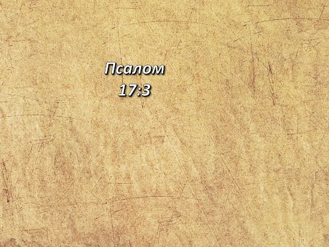 Видео: Стих дня. Псалом, 17;3.