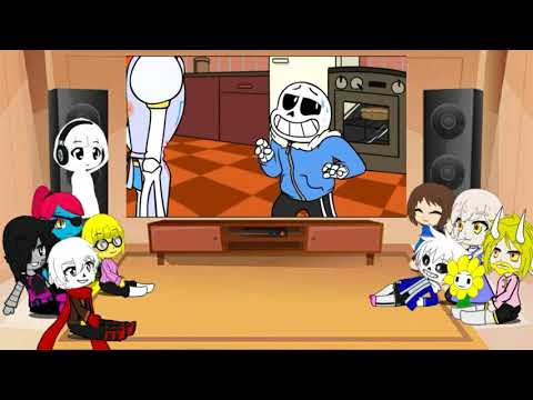 Видео: Реакция Undertale на Undertale за 3 минуты/Папайрус находит человека/Веселые кости (gacha club)