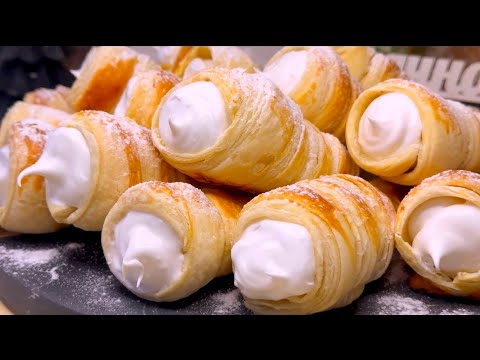 Видео: Без спеціальних форм, без замісу тіста -ці тістечка трубочки ви приготуєте швидше ніж печиво