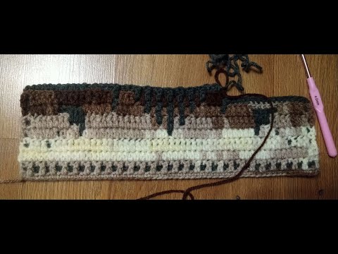 Видео: Гобелен и Вафелька в мозаичной технике крючком/Tapestry and Waffle in mosaic crochet technique