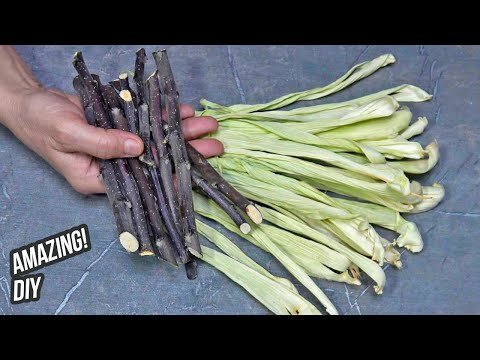 Видео: Невероятная красота! Я взял веточки, кукурузную шелуху и сделал нечто гениальное! Смотрите до конца
