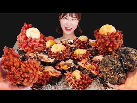 Видео: Специальная морская пища 🌊 Морской скверт Сашими Звуки для еды MUKBANG