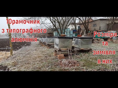 Видео: Вулик з типографного алюмінія на 10 рамок