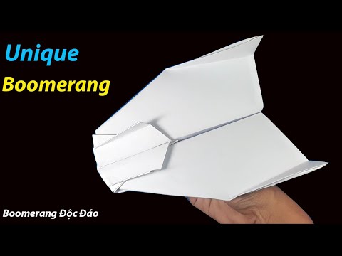 Видео: Как сложить бумажный самолётик, который никогда не падает, уникальный самолёт-бумеранг