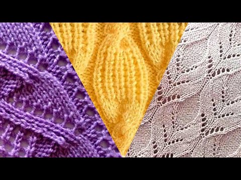 Видео: Вязание спицами,  люксовые узоры 🔎11🔍. Knitting, luxury patterns.