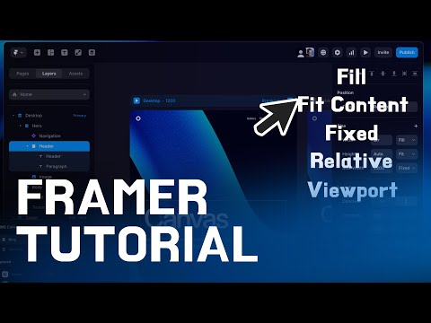 Видео: Учебное пособие для начинающих Framer 2025: Интерфейс Master Framer, рамки и размеры (Урок 1)