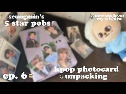 Видео: распаковка карт stray kids ep.6 :: 5 star pob | новые предзаказки сынмина