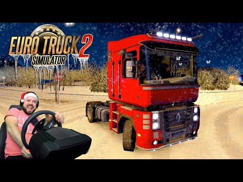 Видео: Зимнее безумие - дрифт на фурах! Euro Truck Simulator 2