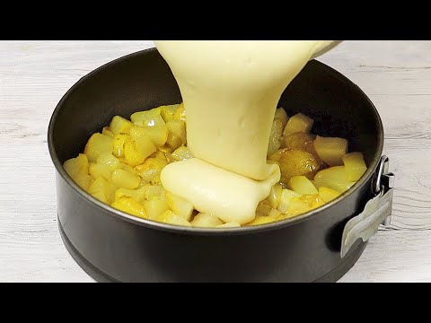 Видео: Простой и вкусный грушевый пирог за 5 минут приготовления и 25 минут выпечки!