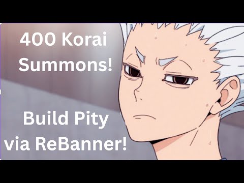 Видео: 400 призывов Кораи! Собирайте жалость с помощью ReBanners! - HAIKYU! Летайте высоко!