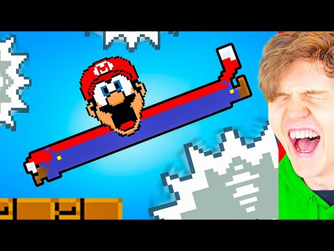 Видео: Каждый раз, когда Марио прыгает, он ПОВЫШАЕТ УРОВЕНЬ!? (РЕАКЦИЯ LANKYBOX!)