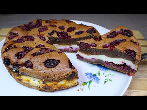 Видео: Шоколадный ЧИЗКЕЙК с ягодами! Обалденно вкусный десерт. Просто и быстро.