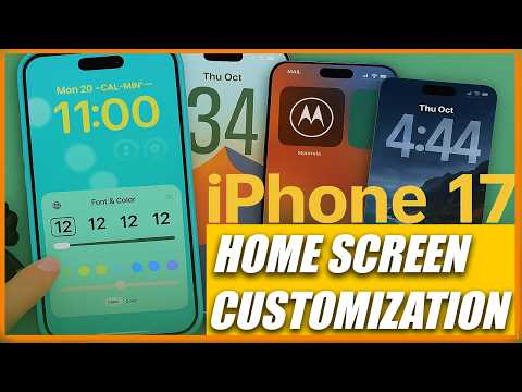 Видео: Как настроить главный экран iPhone 17 (Air, Pro, Pro Max) | Виджеты и значки iOS 26