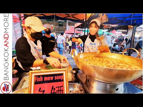 Видео: Люди любят лучшую уличную еду в Бангкоке