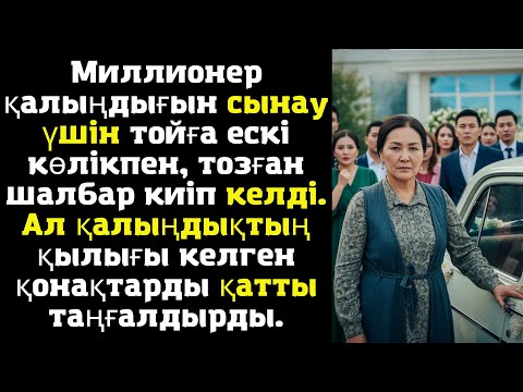 Видео: Миллионер қалыңдығын сынау үшін тойға ескі көлікпен, тозған шалбар киіп келді. Ал қалыңдықтың қылығы
