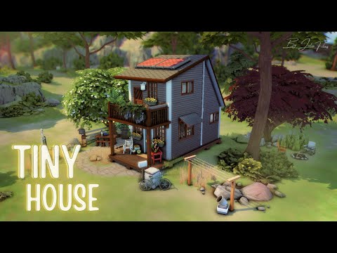 Видео: Крошечный дом🍃│Строительство│Tiny House│SpeedBuild│NO CC [The Sims 4]