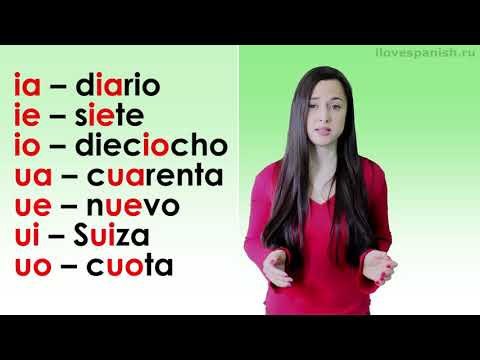 Видео: Испанский язык Дифтонги и трифтонги в испанском языке