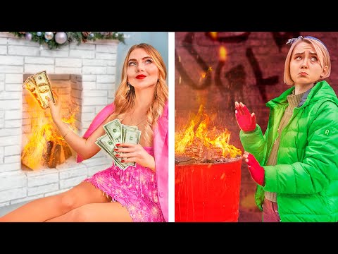 Видео: Богатая девушка vs бедная девушка