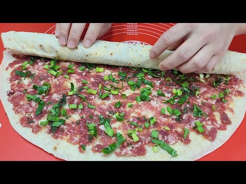 Видео: Беру обычный ФАРШ и ЛАВАШ, а получается такая ВКУСНЯТИНА! Очень вкусный обед или ужин