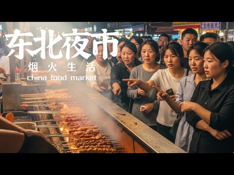 Видео: Ночной рынок Цзямусы, Китай – подлинный вкус Северо-Востока! STREET FOOD CITY WALK