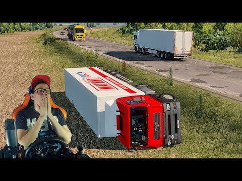 Видео: ЛЕГКОВУШКА ВЫЕХАЛА НА ВСТРЕЧКУ! УЛЕТЕЛ С ТРАССЫ! Euro Truck Simulator 2
