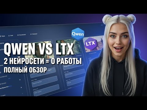 Видео: LTX vs QWEN - БЕСПЛАТНЫЕ НЕЙРОСЕТИ ВЗОРВАЛИ ИНТЕРНЕТ! Что они умеют?
