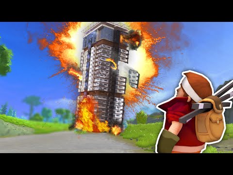 Видео: УНИЧТОЖИЛ МНОГОЭТАЖКУ  в Scrap Mechanic