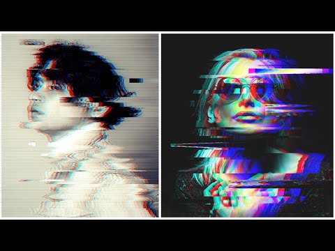 Видео: Эффект глюка в Photoshop | 3 потрясающих приёма