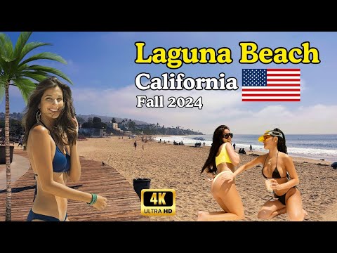 Видео: Laguna Beach 4K: Пешая экскурсия по пляжу и развлечения Laguna Village - Кали