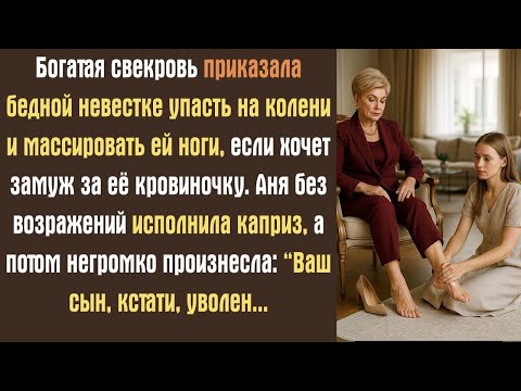 Видео: Богатая свекровь приказала бедной невестке упасть на колени и массировать ей ноги, если хочет