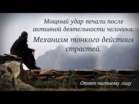 Видео: Мощный удар печали после активной деятельности человека. Механизм тонкого действия страстей