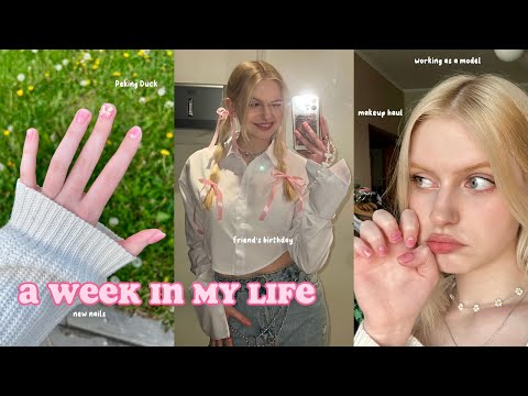 Видео: 🎀 a week in my life: работа моделью, новые ногти, утка по-пекински, обзор на косметику, др подруги