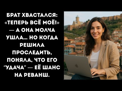 Видео: Брат хвастался: «Теперь всё моё!» — а она молча ушла… Но когда решила проследить, поняла...