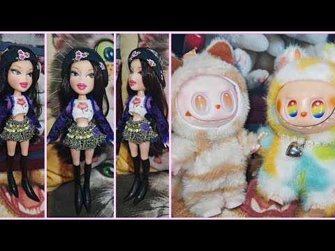 Видео: прекрасная куколка Братц из Китая, куплена на озоне, она великолепна, и радужный Лабубу 