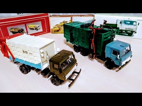 Видео: КамАЗ мусоровоз КО-415 и КО-437. Модели конверсии от Элекон.