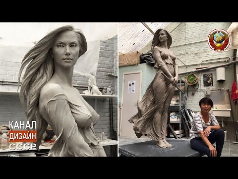 Видео: Китайская женщина скульптор Лу ли Ронг