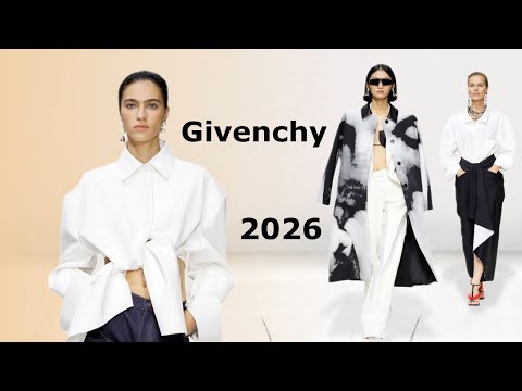 Видео: Givenchy Мода весна-лето 2026 в Париже | Стильная одежда и аксессуары