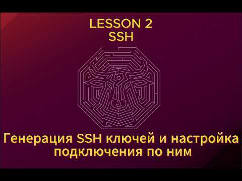 Видео: Создание ключа SSH. Настройка SSH сервера.
