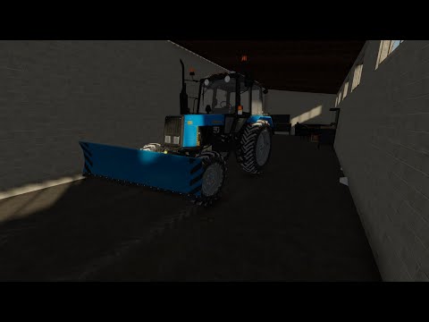 Видео: насыпало снега! Чистим на мтз 892/к.Бурлаки