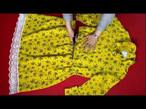 Видео: [DIY] Я разрезала пополам платье, которому больше 10 лет | Родились три замечательных произведения.