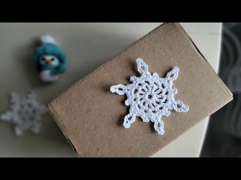 Видео: мк: в'язана СНІЖИНКА, ялинкові прикраси гачком