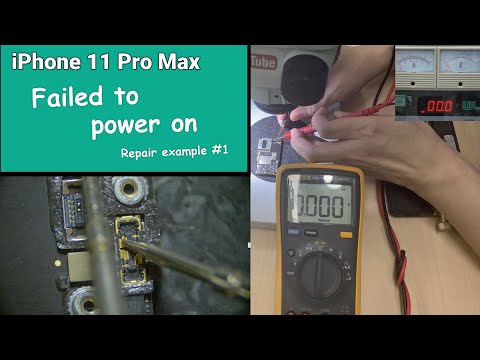Видео: Ремонт материнской платы iPhone 11 Pro Max после сбоя питания 【Обычный случай】Пример №1