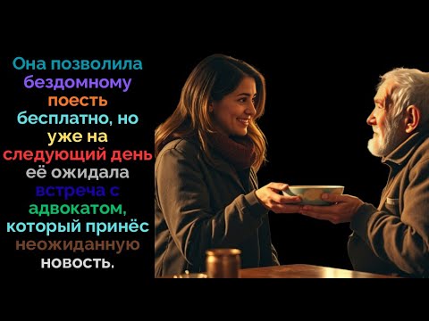 Видео: ОНА ПОЗВОЛИЛА БЕЗДОМНОМУ ПОЕСТЬ, А НА СЛЕДУЮЩИЙ ДЕНЬ ЕЁ ЖДАЛ АДВОКАТ С НЕВЕРОЯТНОЙ НОВОСТЬЮ!