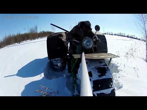 Видео: Покатушки на урале-каракате  глубокий снег, отличная погода