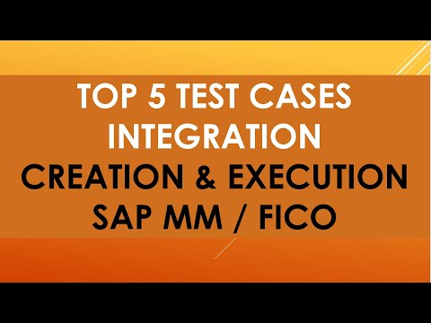 Видео: Создание и выполнение интеграционного тестового случая sap mm и sap fico | интеграция sap mm sap ...