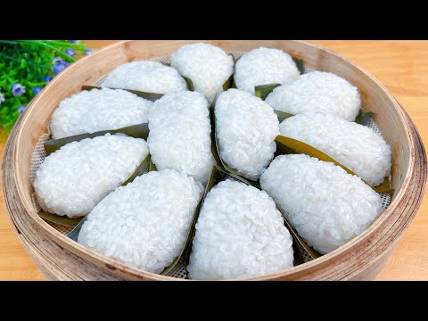 Видео: Клейкий рис, приготовленный таким способом, очень вкусный, с тонкой кожицей и большим к