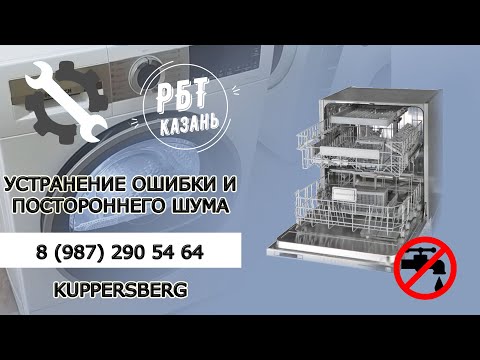 Видео: УСТРАНЕНИЕ ОШИБКИ ПОСУДОМОЙКИ И ПОСТОРОННЕГО ШУМА | РБТ Казань