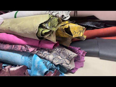 Видео: Тонкая Кожа с имитацией под питона🐍,крокодила🐊и страуса 🪶