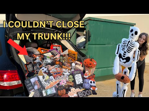 Видео: Рылся в мусорном баке после Хэллоуина и заполнил машину пять раз!!! Это просто безумие... Часть п...