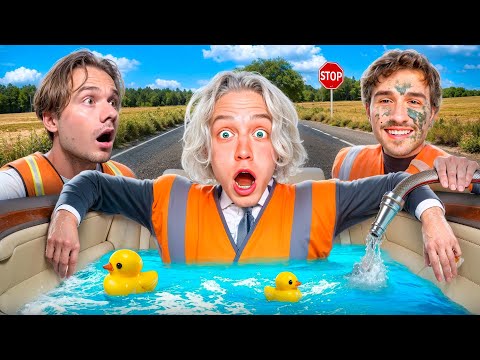 Видео: БАССЕЙН НА КОЛЁСАХ С ЭКСАЙЛОМ🤣| КОНФЛИКТ С НАР**МАНОМ